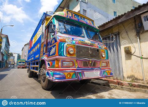Truck Lanka Ashok Leyland Close Up Editorial Photo Image Of Asia