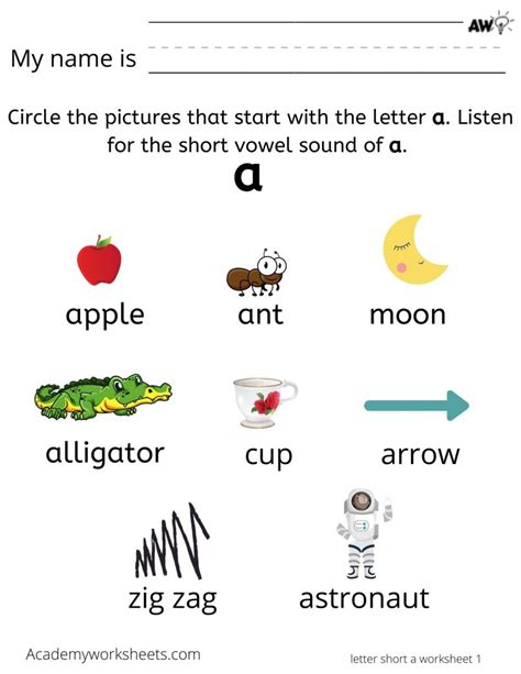 Learn The Letter A A Learn The Alphabet Academy Worksheets