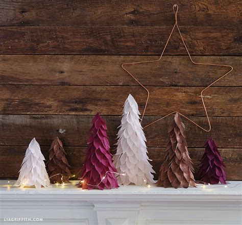 Extra Fine Crepe Paper Christmas Tree Decorations Lia Griffith Diy