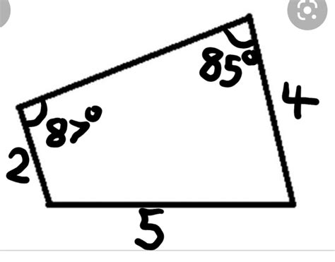 Trigonometry Find Fourth Side Of Quadrilateral Given Three Sides And