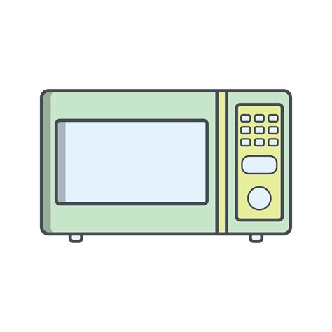 Microwave Oven Vector Icon 356933 Vector Art At Vecteezy