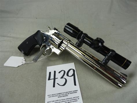 Colt Python 357 Nickel 8 Bbl Wscope Holster Wleupold Scope Sn