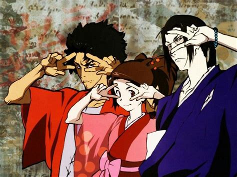 Mugen Jin And Fuu Samurai Champloo Afro Samurai Samurai Art Manga Anime Anime Art Manga