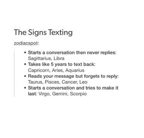 Texting Guilty Zodiac Sign Facts Signs Zodiac Mind