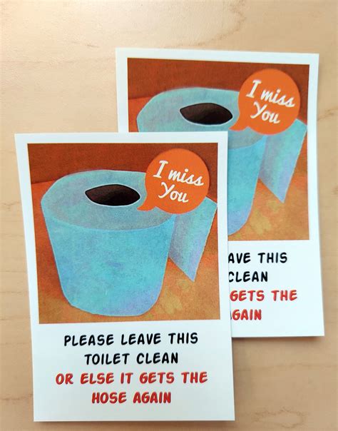 Please Leave This Toilet Clean Sticker Etsy