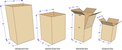 cardboard box sizes dimensions imagesee