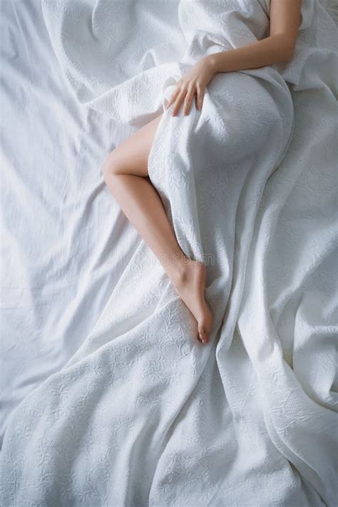 Girl Under The Covers In Her Bed Stock Image Image Of Napping Comfortable 177965403