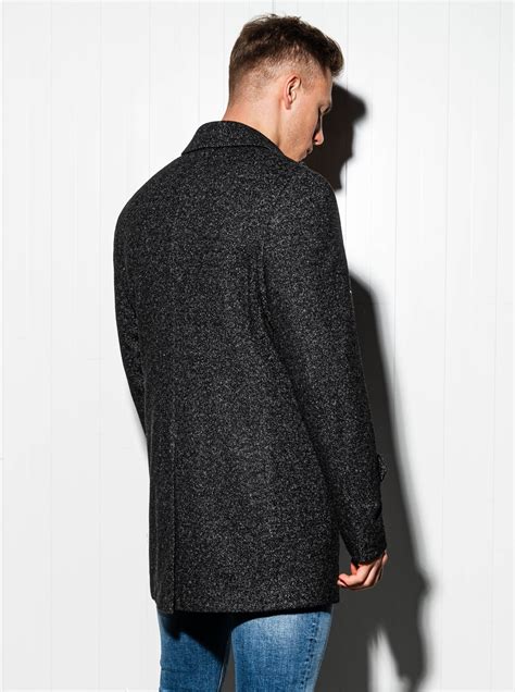 Men's oversize coat C429 - black | MODONE wholesale - Clothing For Men