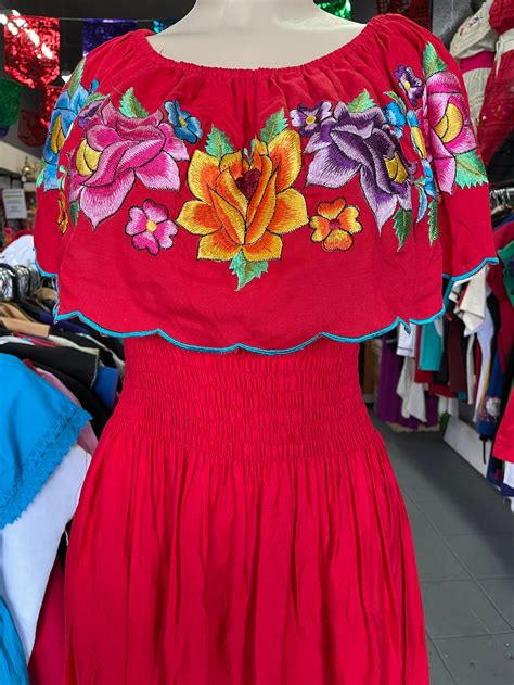 beautiful mexican dress etsy