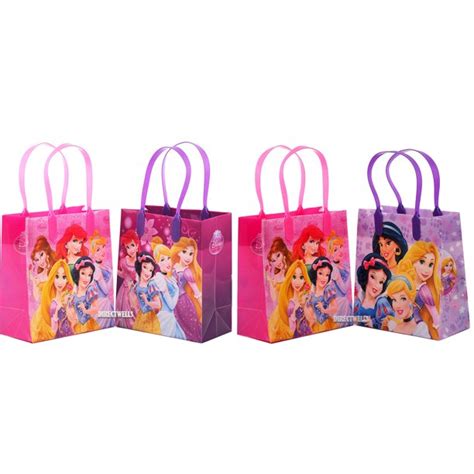 Disney Princess 12 Reusable Party Favors Small Goodie T Bags 6