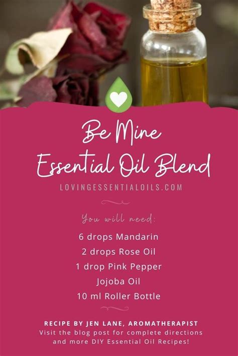 be mine essential oil blend diy valentine s day roller recipe recipe essential oil blends