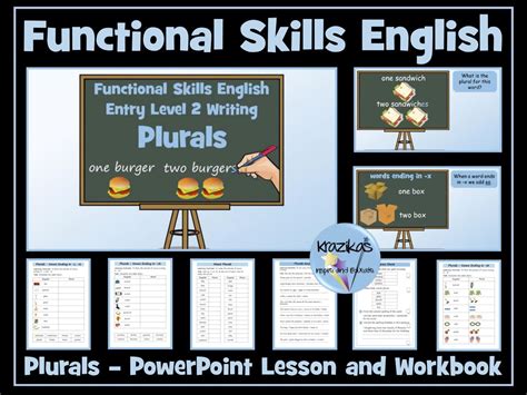 Functional Skills English Entry Level 2 Writing Plurals