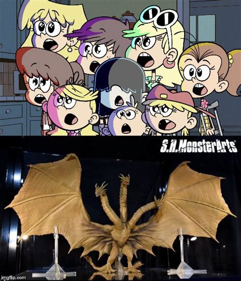 The Loud Sisters Are Amazed At King Ghidorah 2019 By Jgodzilla1212 On