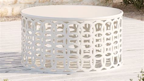 Gradient coffee table by eli chissick. Lattice White Aluminum Outdoor Coffee Table + Reviews ...