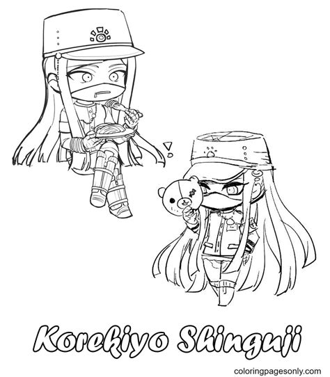 Chibi Korekiyo Shinguji Coloring Pages Danganronpa Coloring Pages