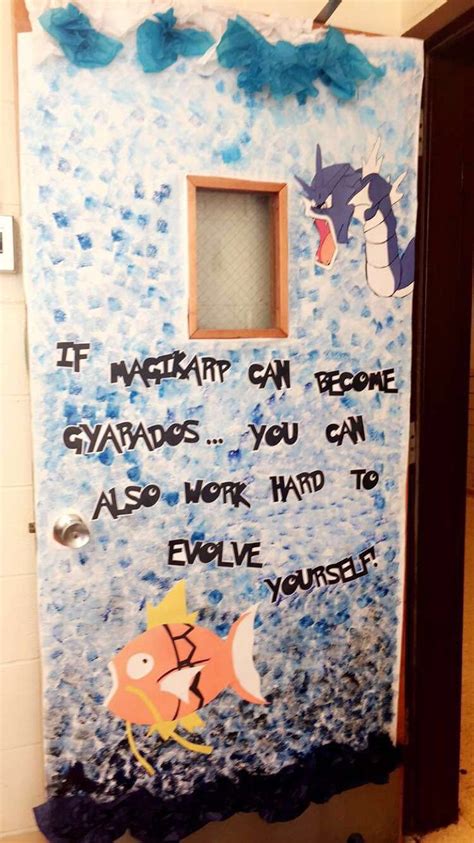 Pokemon Door Elementary School Decoration Magikarp And Gyarados Ev