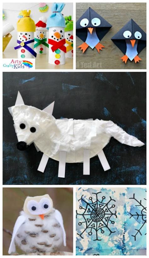 16 Easy Winter Crafts for Kids - Arty Crafty Kids