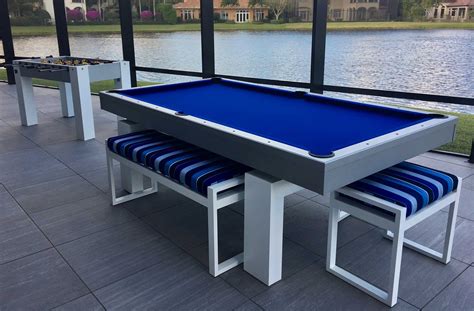 South Beach Outdoor Pool Table Elite Home Gamerooms