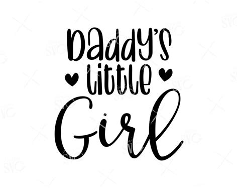 Daddys Little Girl Svg File Nursery Svg Newborn Svg Etsy