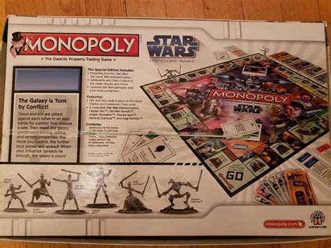 Star Wars The Clone Wars Monopoly The Galactic Property Trading Game