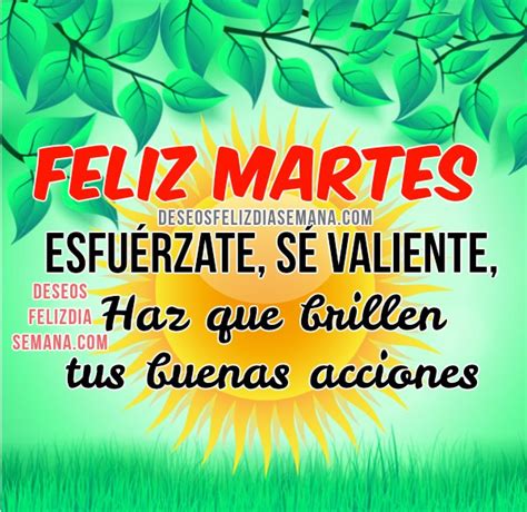 Frases Con Imágenes De Feliz Martes Mensajes De Buenos Días En Este