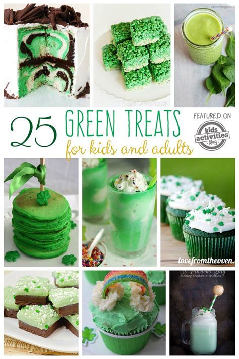 25 Green Food Ideas Treats For Kids And Adults St Patrick Day Snacks