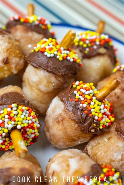 Acorn Donut Holes Recipe Recipe Donut Hole Recipe Recipes Yummy Food Dessert