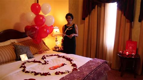 I would like some ideas on how to decorate the room myself and some food and music ideas that will help to make the room and night more romantic candles add romance to almost any hotel room. Video: Romantic Ways to Decorate a Hotel Room on Valentine ...