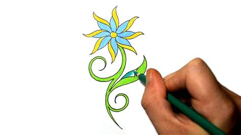 How To Draw A Cool Simple Daisy Flower Tattoo Design Youtube
