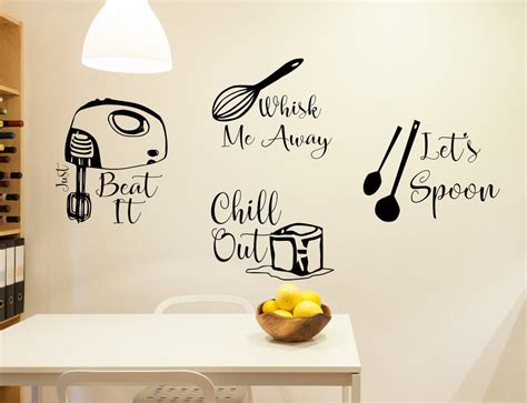 kitchen wall decals kitchen utensil art lets spoon decal just beat it decal kitchen decals