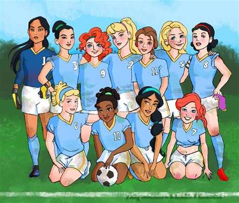 Disney Princess Soccer Team By Prettyannamoon On Deviantart