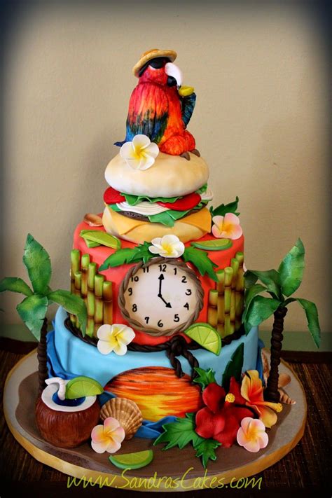 A birthday cake always completes the birthday celebration. Sandra's Cakes: Margaritaville Themed Birthday | Beach ...