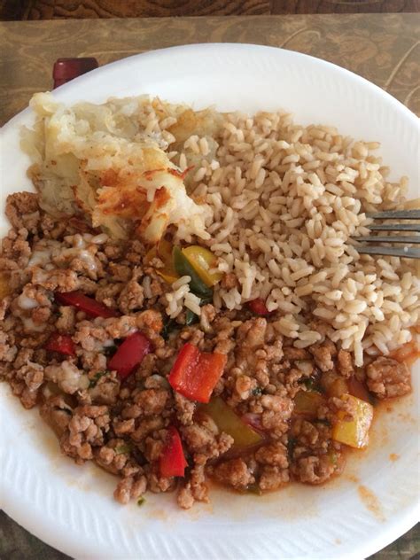Being ineffective at using the insulin it has produced; Ground turkey with red and yellow bell peppers. And brown rice. | Stuffed peppers, Stuffed bell ...