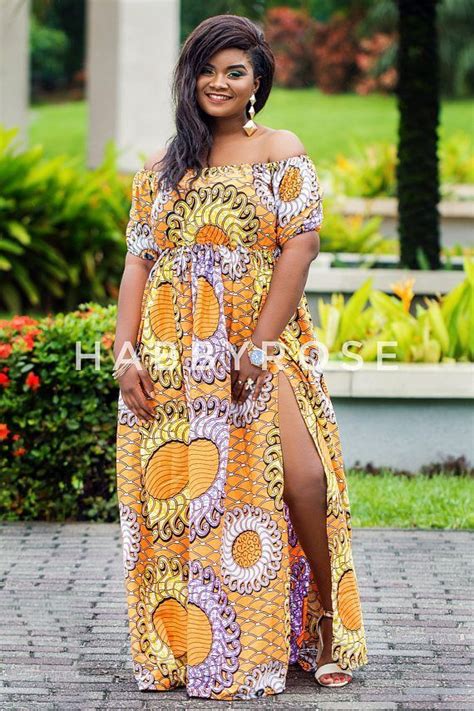Maryline hors épaule maxi robe africaine africaine de longue African dress Long african