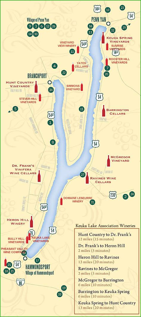 Finger Lake Winery Map Storm Kings Thunder Map