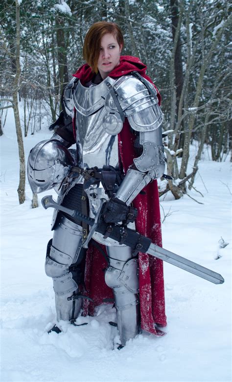 Itu juga yang membuat marvel enggan membuat film. snow female Knight armor armour larp woman knight female ...