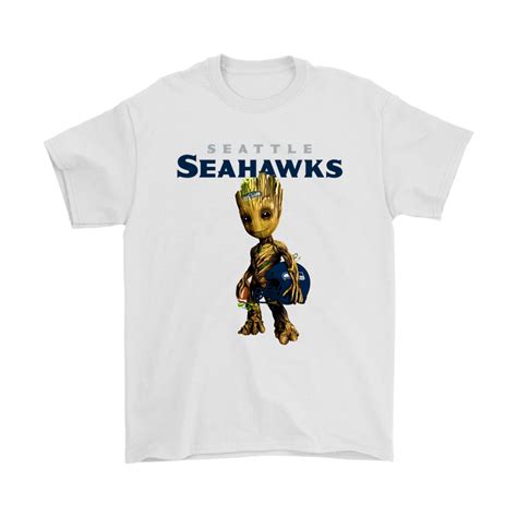 Seattle Seahawks Guardians Of The Galaxy Groot Nfl Football Shirt Who ...