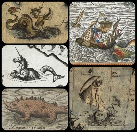 cartography top 5 sea monsters on maps blog art 2 cartographys