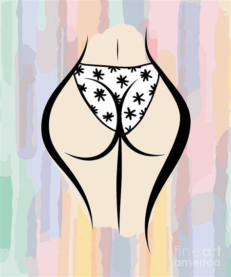 Funny Female Buttocks Collection No 336 Drawing By Mounir Khalfouf