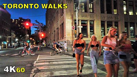 Friday Night Walk In Downtown Toronto Narrated On July K Youtube