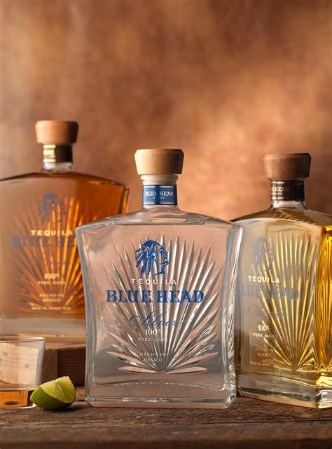 Blue Head Tequila Packaging Logo And Bottle Design On Behance