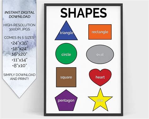 Shapes Chart For Preschool