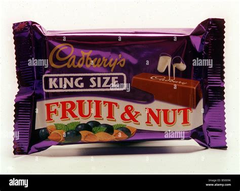 Cadburys Fruit And Nut Chocolate Bar Stock Photo Alamy