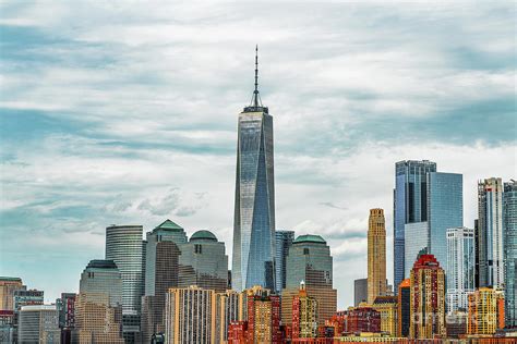 New York City Skyline With Manhattan Financial District And World Trade