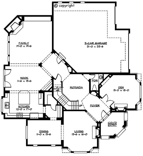 We will be adding bungalow style floorplans that fit urban lots. Unique 2-Story Rotunda - 2326JD | Architectural Designs ...