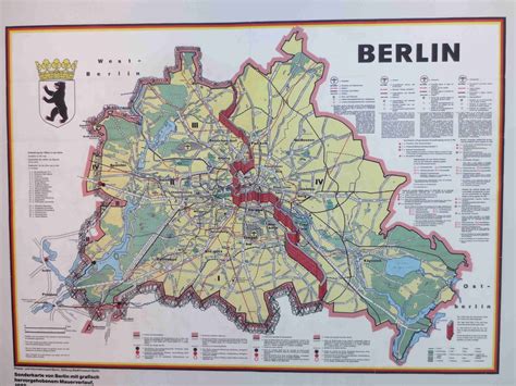 Berlin Wall Map Fall Of Berlin Wall Berlin Wall Wall Maps Gambaran