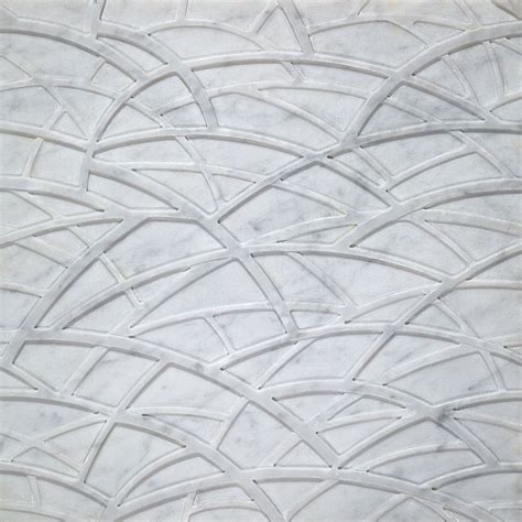 Canopy Bianco Carrara Carves And Inlays Artistic Tile Tile Work
