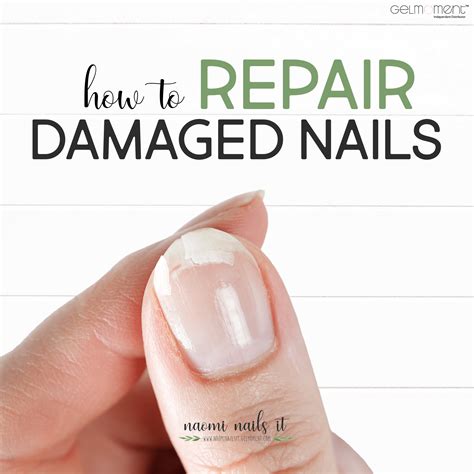 How to repair damaged nails and restore nail health.