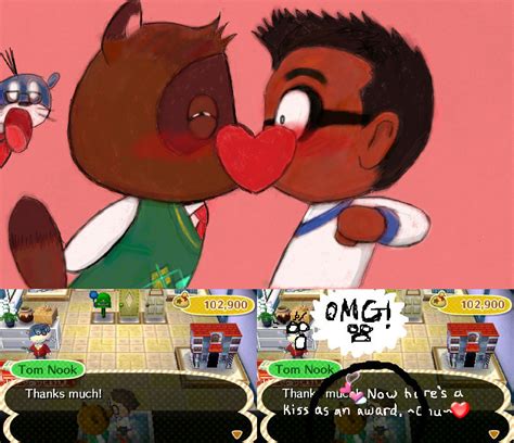 Tom Nook And Mekissing By Jeiarrshi On Deviantart