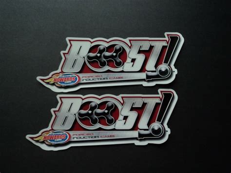 Lot Of 2 Boost Cams By Howards Racing Decals Stickers Nascar Nhra 90
